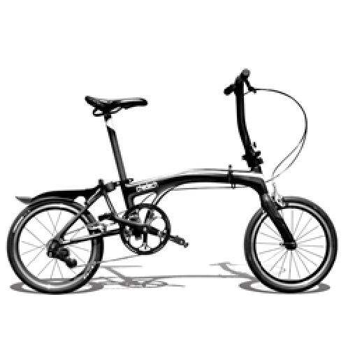 Get2Get Chedech Carbon Folding Bike Black
